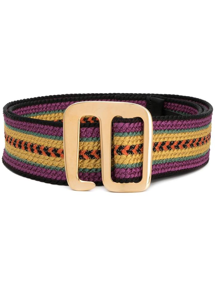 Etro Striped Belt - Purple