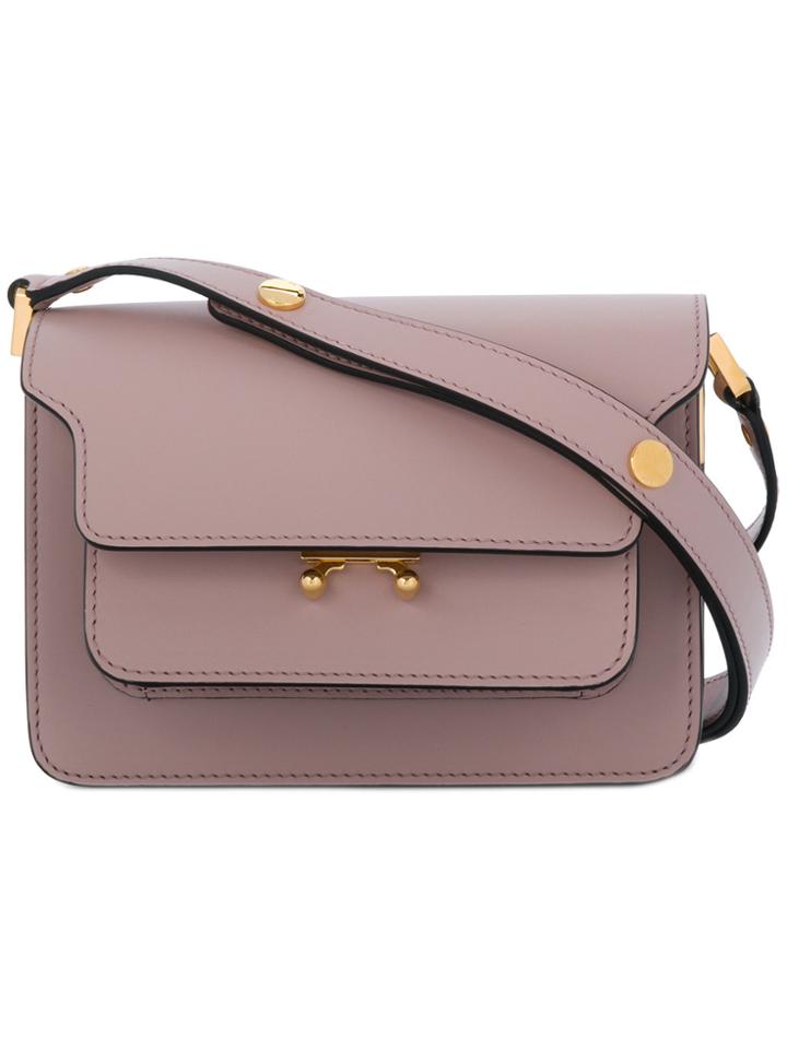 Marni Trunk Mini Shoulder Bag - Pink & Purple