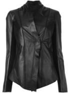 10sei0otto Fitted Leather Jacket, Women's, Size: Small, Black, Leather