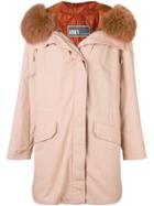 Yves Salomon Army Trim Hood Parka - Nude & Neutrals