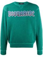 Dsquared2 Crew Neck Logo Sweater - Green