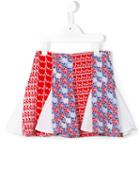 Kenzo Kids Diagonal Stripes Skirt, Toddler Girl's, Size: 4 Yrs, Red