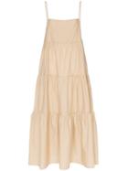 Matteau Tiered Cotton Maxi-dress - Brown