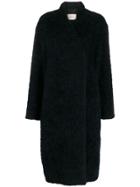 Dorothee Schumacher Flat Fur Coat - Blue