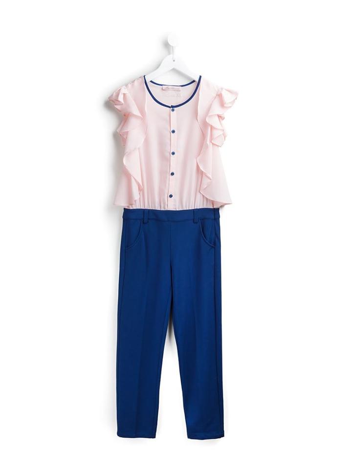 Miss Blumarine Sleeveless Jumpsuit, Girl's, Size: 12 Yrs, Blue