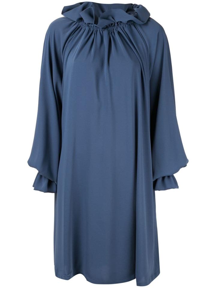 Mm6 Maison Margiela Gathered Loose Fit Dress - Blue