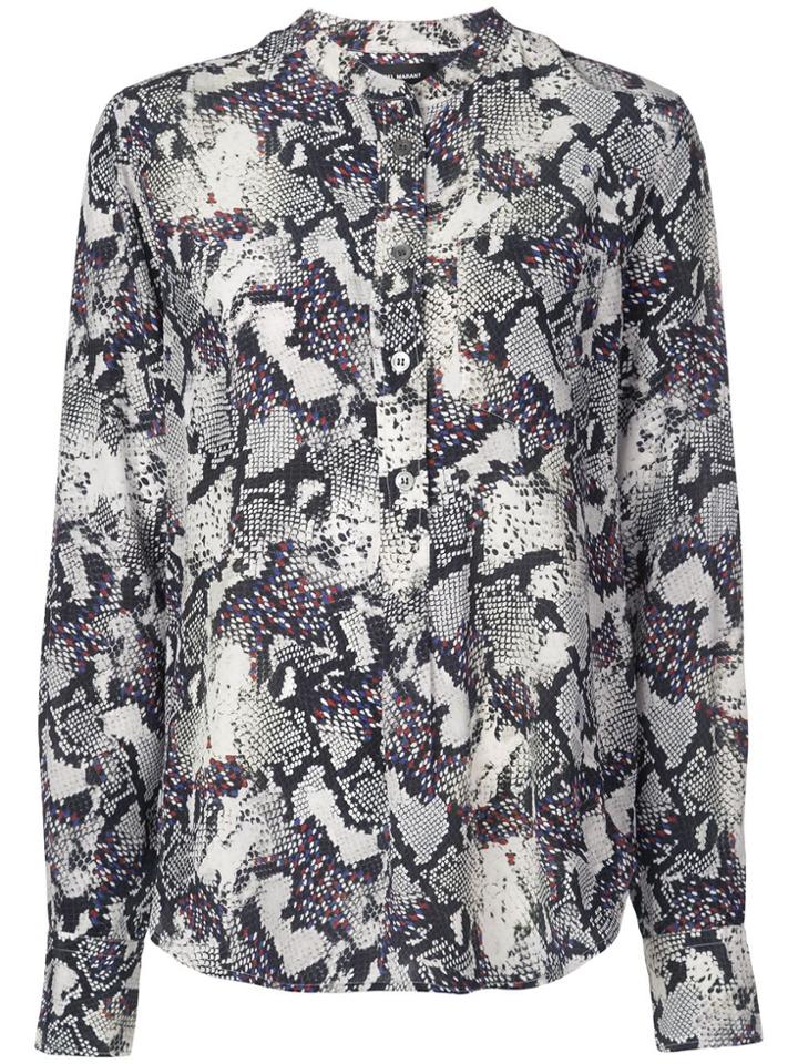 Isabel Marant Rusak Snakeskin Print Blouse - Multicolour