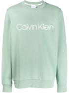 Calvin Klein Logo Printed Sweater - Green