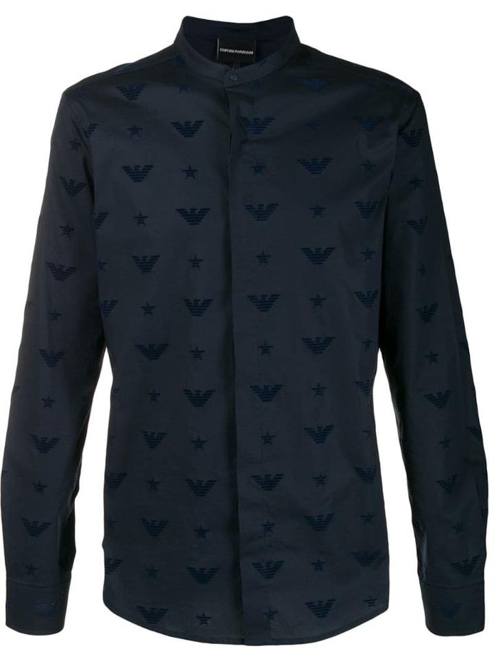 Emporio Armani Vector Logo Shirt - Blue