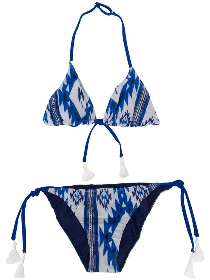Mc2 Saint Barth Kids Aztec Bikini - Blue