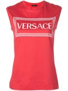 Versace Logo Tank Top - Red
