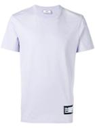Ami Alexandre Mattiussi Crew Neck T-shirt With Ami Name Label - Purple
