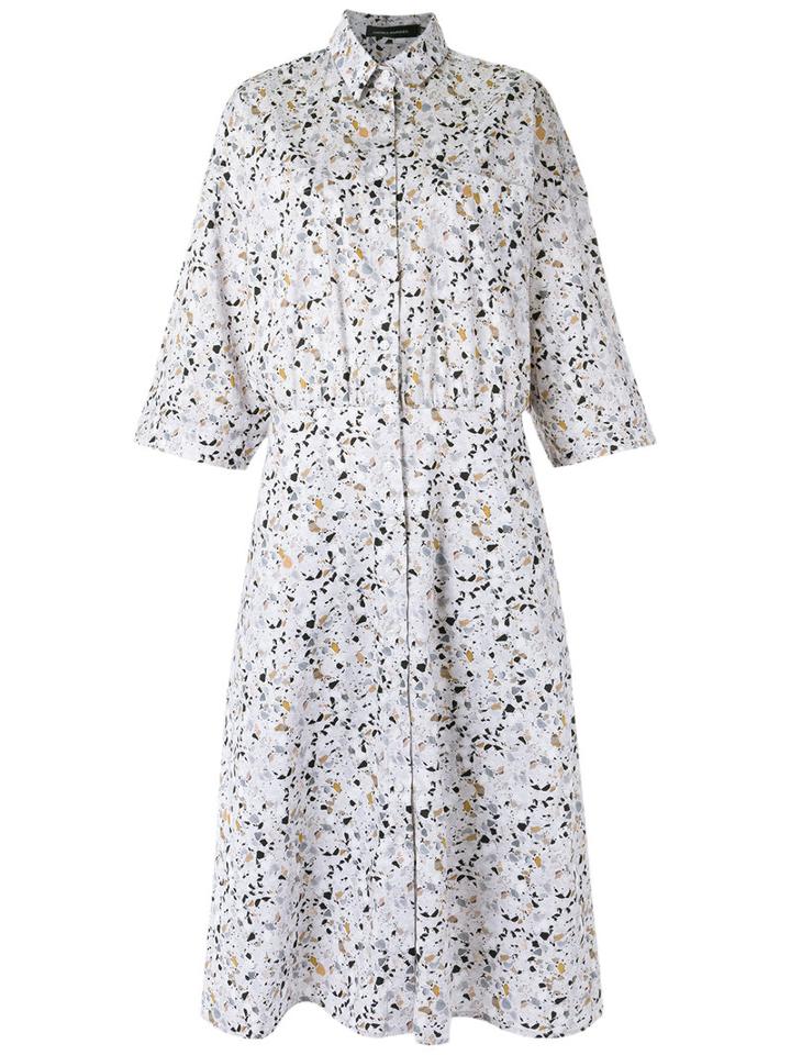 Printed Shirt Dress - Women - Cotton - 44, Nude/neutrals, Cotton, Andrea Marques