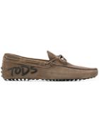 Tod's Appliquéd Gommino Loafers - Brown