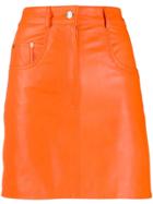 Manokhi High Rise Pencil Skirt - Orange