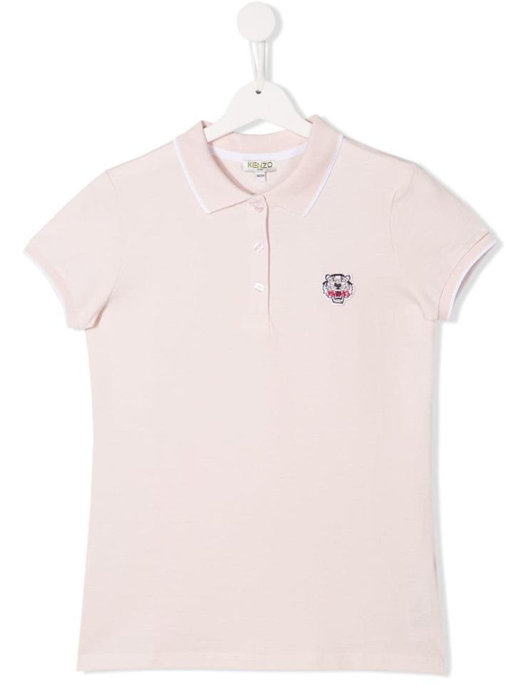 Kenzo Kids Logo Polo Shirt - Pink