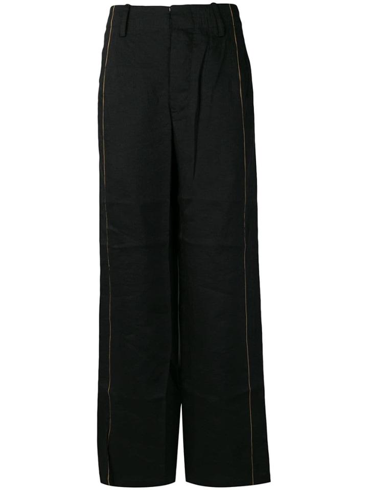 Uma Wang Wide Leg Tailored Trousers - Black