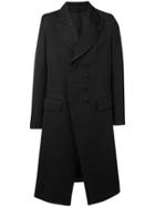 Ann Demeulemeester Mid-length Double Breasted Coat - Black
