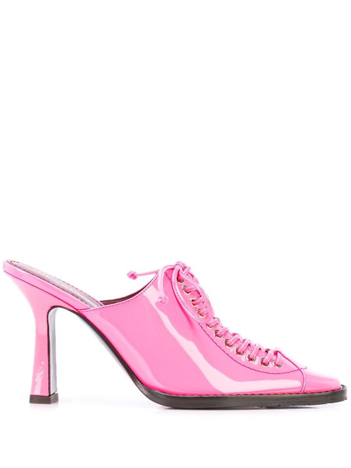 Sies Marjan Lace-up Mules - Pink