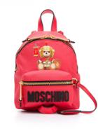 Moschino Mini Teddy Bear Backpack - Red