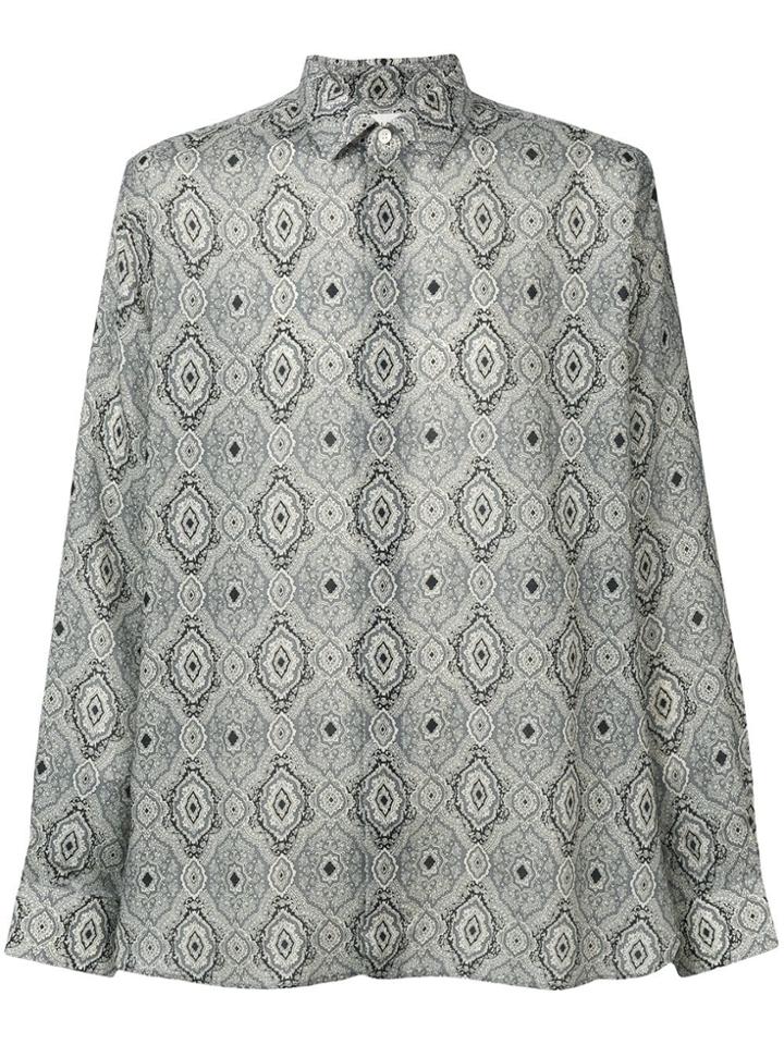 Saint Laurent Paisley Printed Shirt - Grey