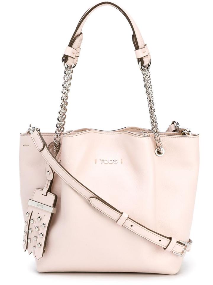 Tod S Micro Flower Tote, Women's, Pink/purple, Leather