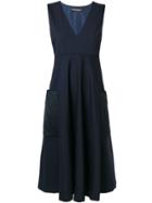 Rochas Patch Pocket Dress - Blue