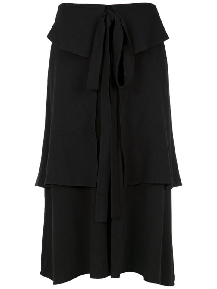 Olympiah Panelled Midi Skirt - Black
