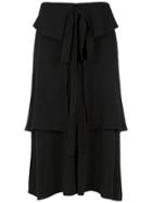 Olympiah Panelled Midi Skirt - Black