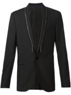 Lanvin Chain Trim Jacket, Men's, Size: 54, Black, Mohair/wool