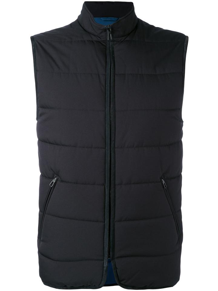 Padded Gilet - Men - Nylon/polyamide/polyester/goat Suede - Xxxl, Black, Nylon/polyamide/polyester/goat Suede, Loro Piana
