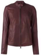 Desa Collection Zip Up Cropped Jacket - Pink & Purple