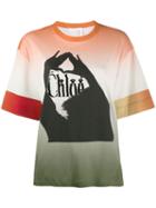 Chloé Shadow-print T-shirt - Grey