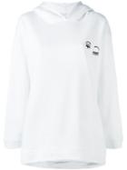 Chiara Ferragni - Wink Patch Hoodie - Women - Cotton - Xs, White, Cotton