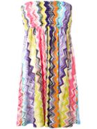 Missoni Strapless Zigzag Dress, Women's, Size: 40, Rayon