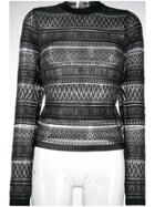 Mcq Alexander Mcqueen Patterned Knit Sweater - Black