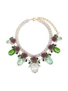 Dolce & Gabbana Floral Pendant Necklace - Green