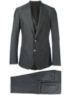 Dolce & Gabbana Formal Suit, Men's, Size: 50, Grey, Virgin Wool/silk/viscose