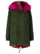 Mr & Mrs Italy Short Fur Lined Parka Coat - Green