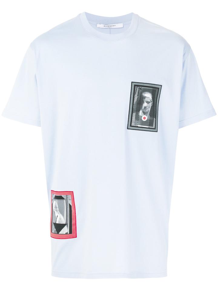 Givenchy Oversized Graphic Patch T-shirt - Blue