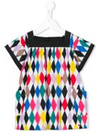 Rykiel Enfant Geometric Print Dress, Girl's, Size: 12 Yrs
