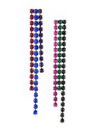 Christopher Kane Crystal Drop Earrings - Multicolour