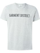 Engineered Garments Garment District Print T-shirt, Men's, Size: M, Grey, Cotton/polyester
