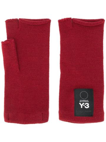 Y-3 Y-3 Adidas X Yohji Yamamoto Fingerless Knit Mittens - Red