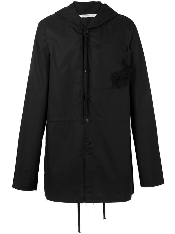 Damir Doma - Hooded Coat - Men - Cotton - M, Black, Cotton