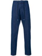 Department 5 Drawstring Straight Leg Jeans - Blue