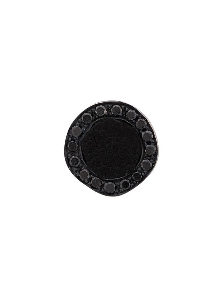 Guidi Rounded Black Diamond Earring