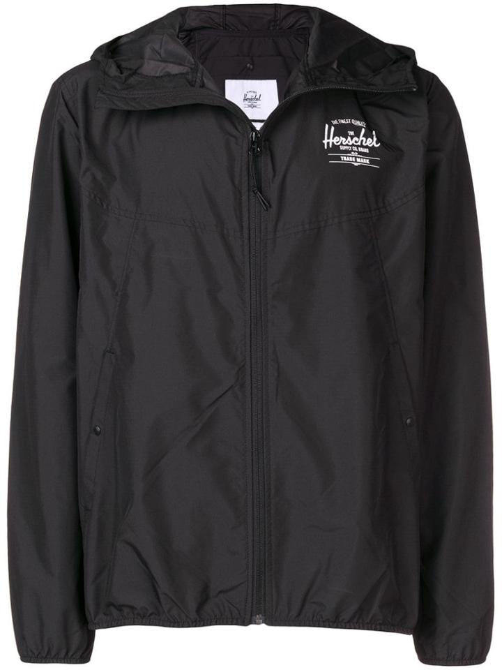 Herschel Supply Co. Hooded Zip Wind Breaker - Black