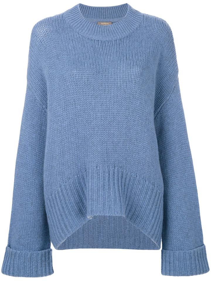 N.peal Maxi Slouch Sweater - Blue