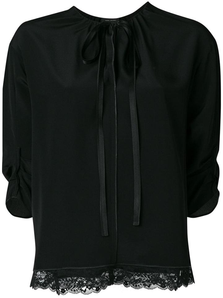Marc Jacobs Lace Detail Blouse - Black